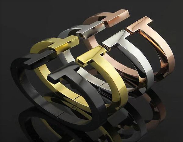 

2022 fashion new style super coarse cuff bracelet luxury brand men039s bracelets classic 316l titanium steel bracelet designer 5113918, White