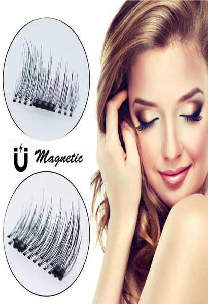 

new reusable magnetic eyelashes handmade black fiber makeup false eyelash extension eyes make up accessories 1 pair8176900