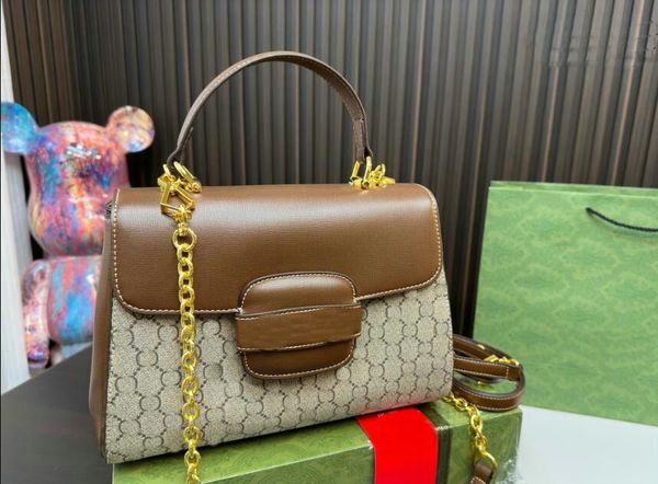 

women 2 size designer ophidia totes handbag shoulder bag fashion gold chain luxurys handbags cross body bag purses