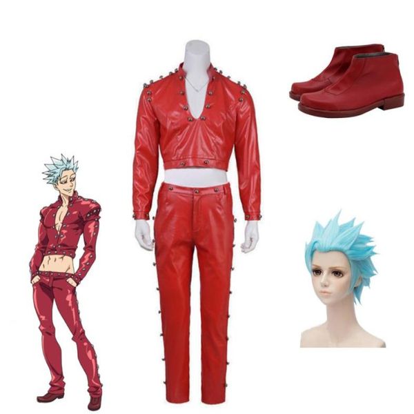 

anime the seven deadly sins ban cosplay costume pu uniforms costume halloween costumes for adult6061889, Black