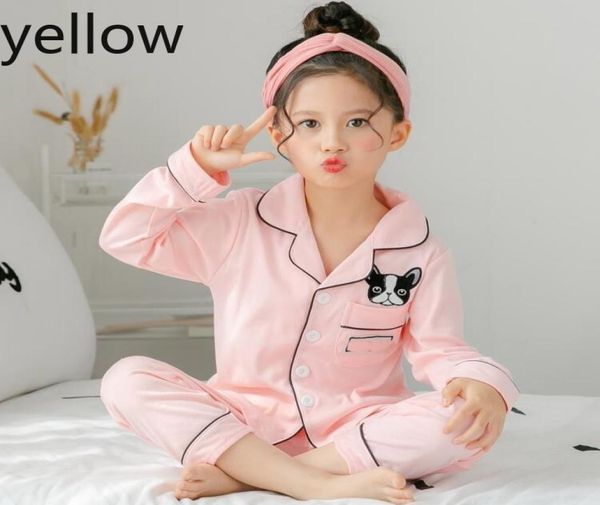 

spring and autumn children763s long sleeved pajamas suit for kids 100cottonsilk girls boys household clothes children pajamas 6833454, Blue;red