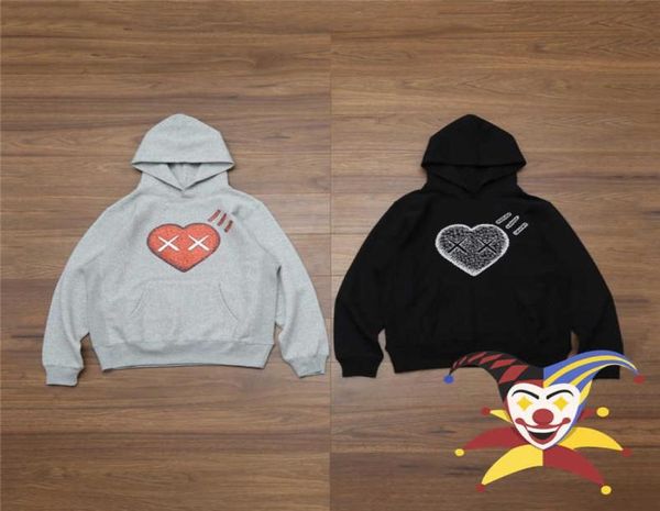 

men039s hoodies sweatshirts 2022ss hoodie men women heart print sweatshirt pullover t2301116000017, Black