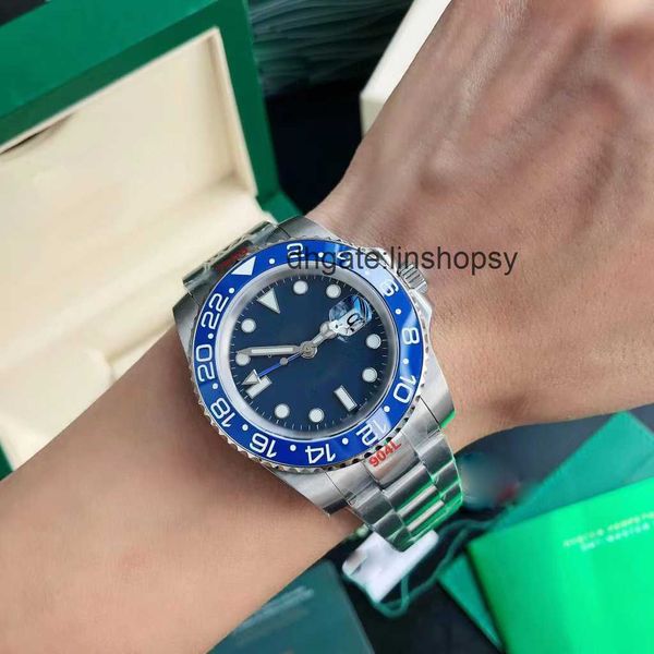 

design designer mens quality watch aaa watches automatic mechanical gmtt stainless steel sapphire submarinei 40mm montre de luxe band auto d, Slivery;golden