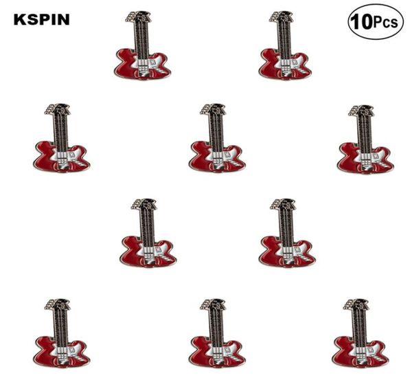 

guitar lapel pin flag badge brooch pins badges 10pcs a lot05435087, Gray