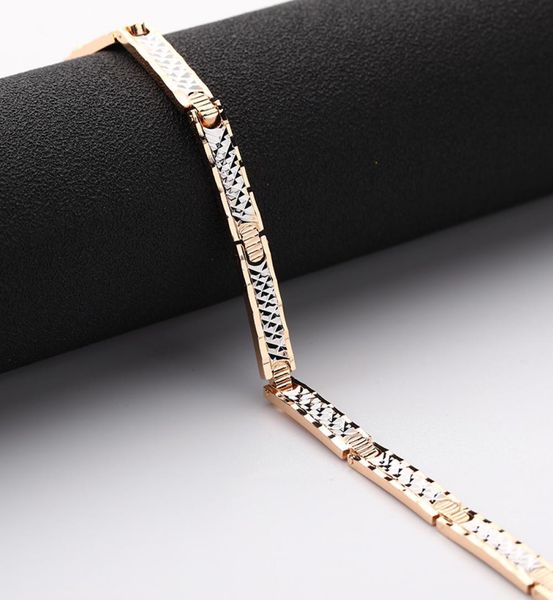 

mens fashion plated 24k gold bracelet women personality two colors bangle bracelet charm couple bracelets jewelry9796994, Black