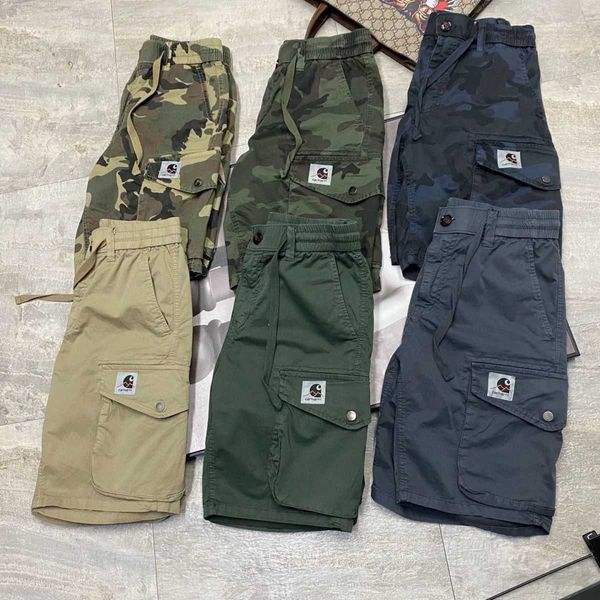 

american retro casual shorts men camouflage sweatpants carhart designer pants outdoor sports pants mens summer shorts, White;black