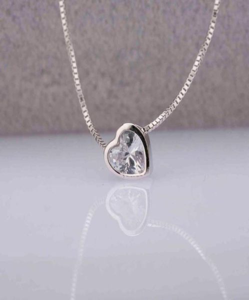 

fashion 925 sterling gemstone women chain pendant gold plated custom sier necklace88972148211322, Silver