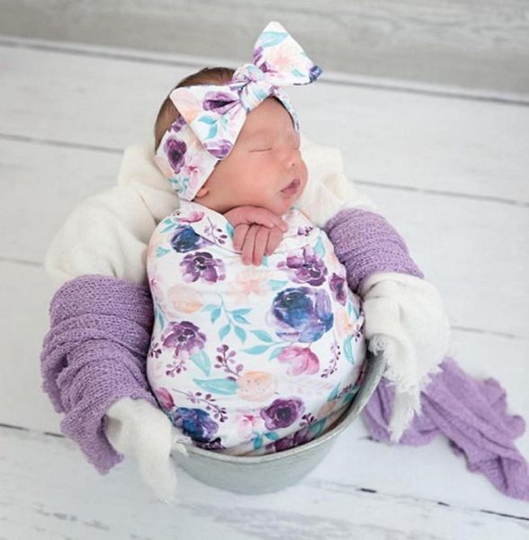 

swaddle muslin blanket newborn baby floral wrap swaddling blanket 3pcs4648286