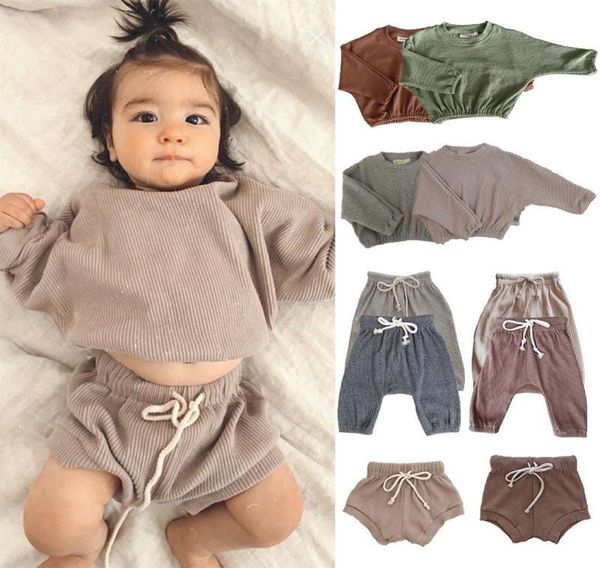 

tshirts 2021 spring tiny brand toddler girl clothes boys long sleeve t shirts baby child cotton fashion tees boutique kids clothi2240074, Blue