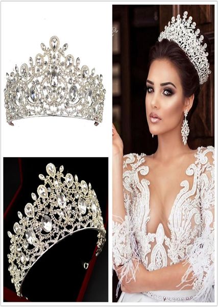 

new luxury bridal crowns tiaras headband for wedding jewelery birthday party headpieces hair decors jewels accessories brides jewe1819957, Silver