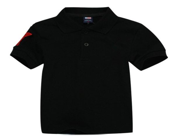 

children polo t shirt kids lapel short sleeves baby polos tshirt boys clothing embroidery tees girl cotton tshirts black1258277, Blue