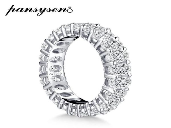 

22pcs oval 3x5mm created moissanite diamond wedding engagement couple rings for women men whole fine jewelry ring cluster4418266, Golden;silver