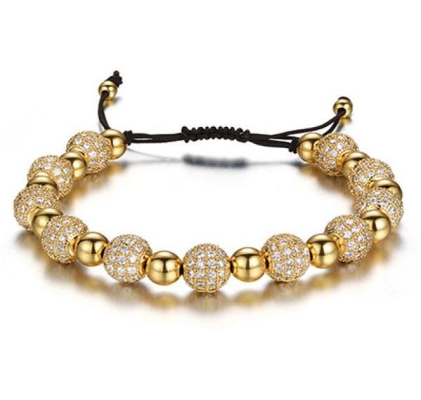 

rhinestone balls chain bracelets for women luxury crystal beads bracelet femme jewelry gifts pulseras mujer moda5589177, Golden;silver