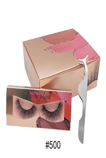 

whole mink lashes set 10 pairs with tweezers 3d mink hair false eyelashes natural long fake eye popular fake lashes extension 2314536