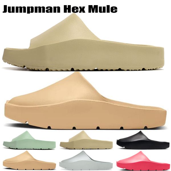 

jumpman hex mule men women designer slippers sandals slides flip flops university red light silver celestial gold billie eilish black mens s