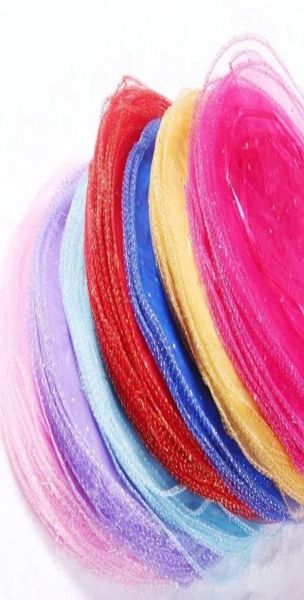 

500pcs circle diameter26cm multicolor organza jewelry bags luxury wedding voile gift bag drawstring packaging christmas pouch6196675, Pink;blue