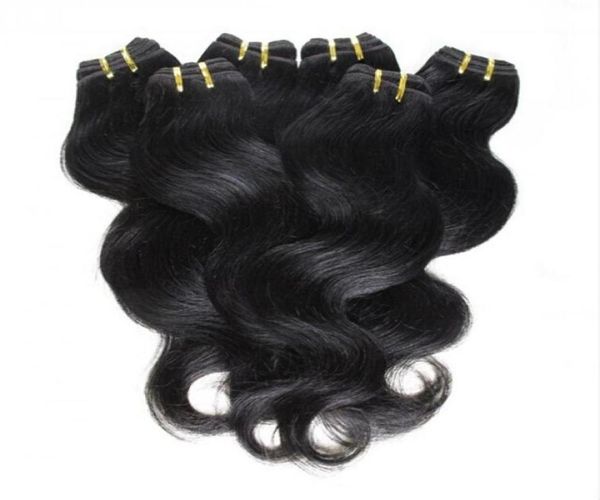 

hair 20bundleslot 100 brazilian virgin hair human hair weave wavy body wave natural color hair extensions whole 52929967015115, Black