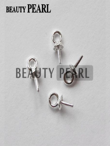 

100 pieces whole beads end connectors for charms diy pearl findings 925 sterling silver bead caps7281750