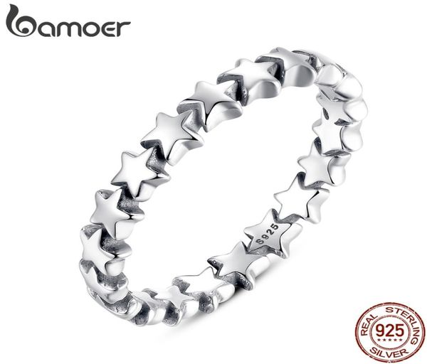 

fine jewelrys bamoer genuine 925 star for women wedding 100 925 sterling silver stackable finger ring jewelry pa71512896022
