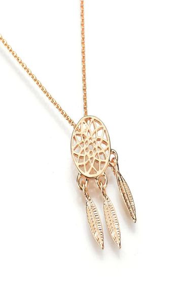 

dream catcher series jewelry necklace exquisite alloy hollow pendant necklace popular chain collares gifts women8068838, Silver