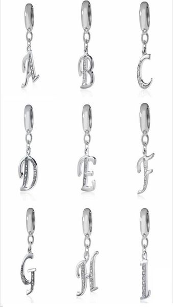 

letter charms for bracelets necklace authentic 925 sterling silver a-z pendant beads diy alphabet charms for making jewelry8809950, Bronze;silver