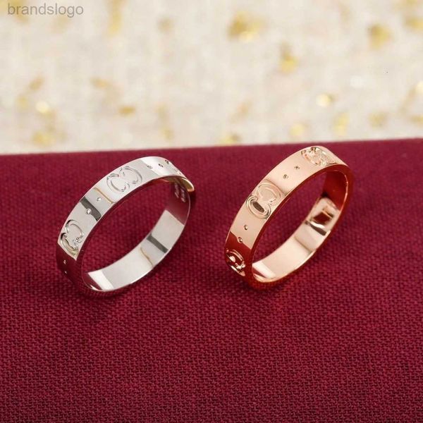 

wed ring men ring designer ring rings engagement ring fashion titanium steel letter size 5-10 band rings jewlery designer for women gold rin, Silver