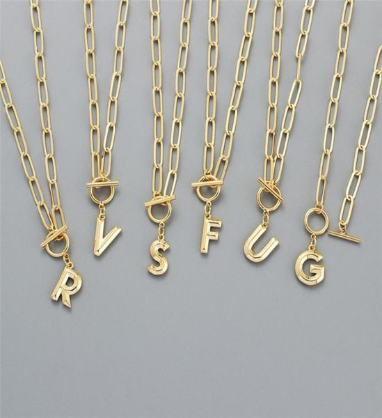 

az letter pendant charm necklace shinning copper 26 initial alphabet name necklaces stainless steel chain5088909, Silver
