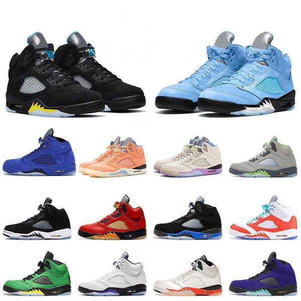 

basketball shoes jumpman 5 5s aqua unc university blue sail white island green blue bird fire red easter concord light aqua sneakers