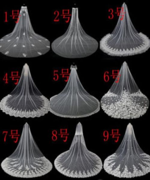 

whole 35m length 3m width long soft tulle bridal veils0125960218, Black