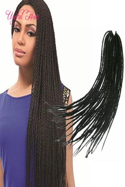 

pre loop 22quot crotchet braids ombre kanekalon braiding hair extensions crochet braids box braids hair extensions senegalese tw8242459, Black