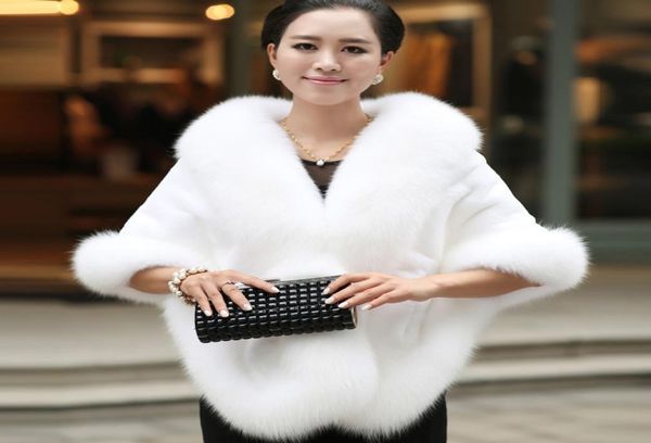 

2019 winter wedding coat bridal faux fur wraps warm shawls outerwear black burgundy white fashion style women jacket prom evening 2387526