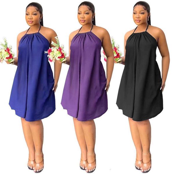 

sleeveless backless lace up waist dress elegant halter, Black;gray