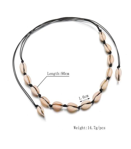 

vsco puka shell necklaces for vsco girl woven natural shells hawaiian style casual hand ornament beach seashell chokers christmas 6388002, Golden;silver
