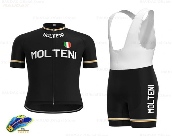 

men039s retro black cycling jersey set short sleeves clothing suit quickdrying summer outdoor sportswear hombre3515091, Black;blue