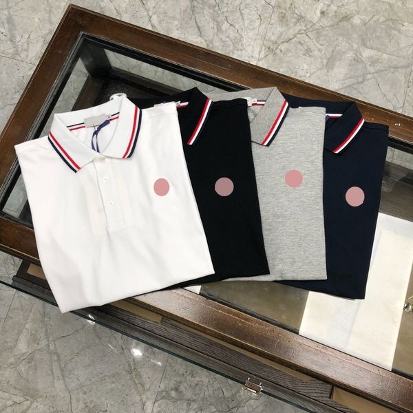 

men's tees polos summer luxury golf polos for man designer holiday short sleeve fashion casual monogram print embroidery customizable s, White;black
