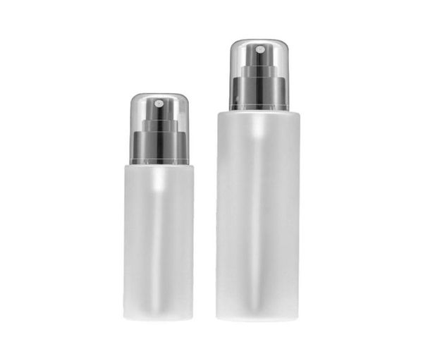 

30pcs 100ml200ml transparent frosted spray bottle 100cc portable mist perfume pet pstic bottles63159589393525