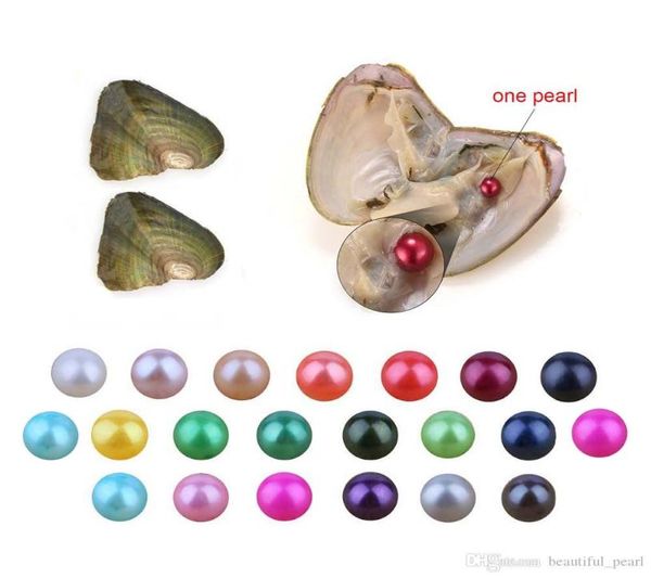 

whole 2020 love akoya shell pearl oyster 67mm red gray light blue pearl oyster with vacuum packaging gift 3001706, White