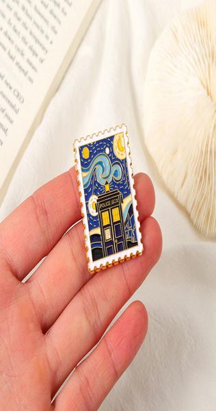 

vintage stamp shape brooches pin for women fashion dress coat shirt demin metal funny brooch pins badges backpack gift jewelry8840316, Gray