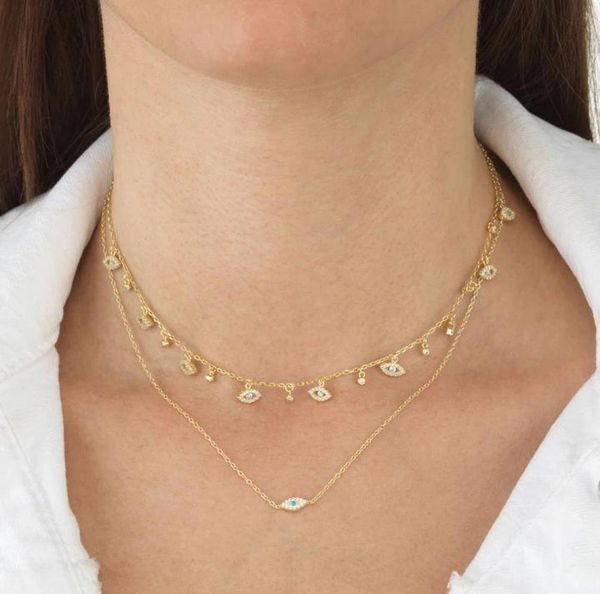 

chokers gold silver color round cz small cute tassel charm choker necklace 3510cm multi8441781, Golden;silver