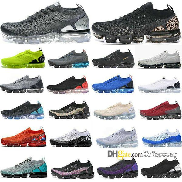 

shoes 2024 running knit vapores fly 2.0 classic men women cushion triple black white sail oreo midnight purple chaussures sports air trainer