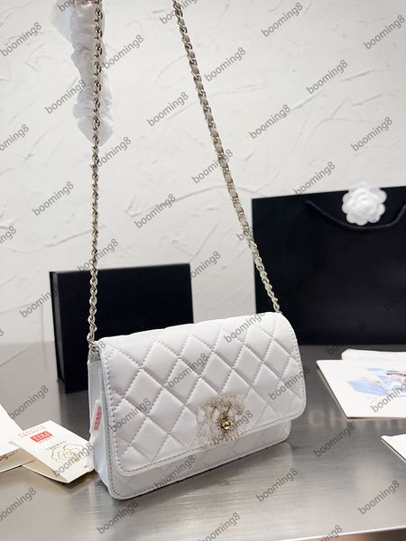 

designer bag shoulder bags tote bag channel chain bags classics flap luxury caviar handbag check velour thread purse double letters solid ha