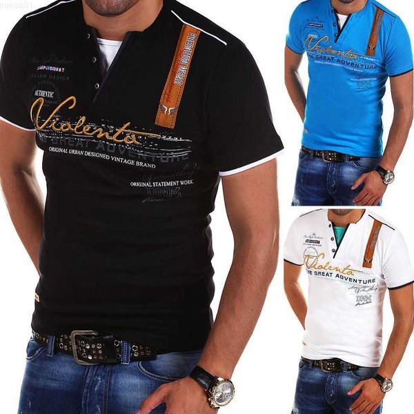 

men's t-shirts new men's fashion short sleeve t-shirt l230715, White;black