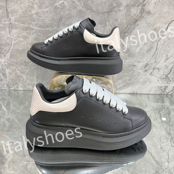 

2023 new luxury casual shoes lace-up running trainers woman shoe sneakers white women travel leather lady designer platform sneaker xsd22113, Black
