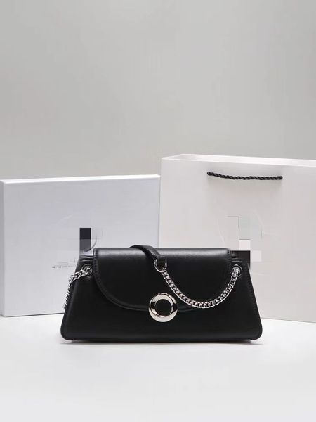 

the latest leather metal lock bag 2023 fashion star the same shoulder bag underarm bag fine workmanship factory direct sales