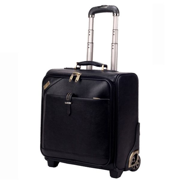 

custom calfskin french handmade trolley bags pattern travel carry-on cabin initial suitcase valise aluminium alloy holiday trolley luxury lu, Black;red