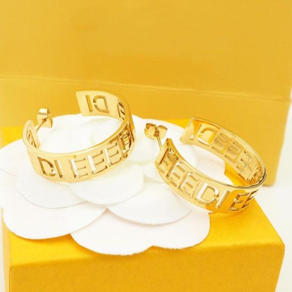 

trendy hoops f earings charm designer earring for women jewelry letter love silver luxurys designers earrings studs des boucles or3625632, Golden
