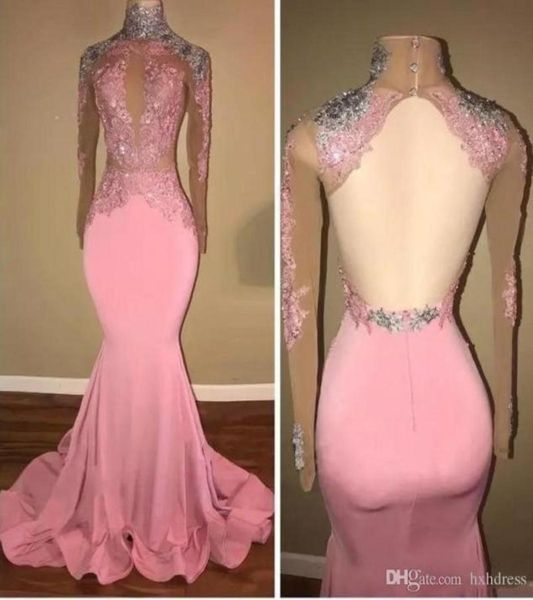 

2019 new 2020 long blush bridesmaid pink prom dress lace dress formal evening gowns dresses aw2707038200, Black