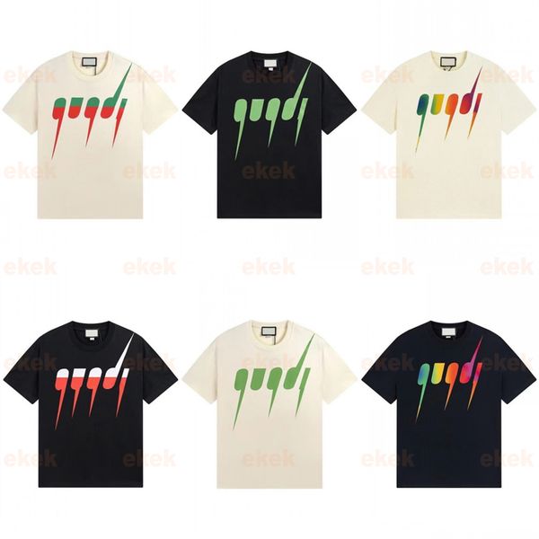 

summer fashion mens t shirt designer womens t-shirt letter printing round neck short sleeve black and white luxury mens t-shirt loose t-shir, White;black