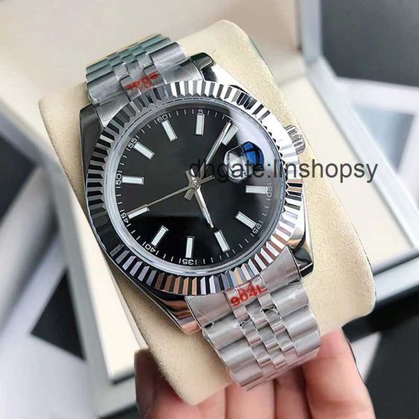 

design automatic mens 41mm watch 36mm mechanical watches for men classic fashion wristwatches calendar wristwatch stainless steel wristband, Slivery;golden