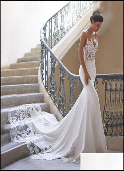 

mermaid wedding dresses party events dress sleeves vestidos de novia vintage lace sweetheart neck backless bridal gowns drop deliv7561632, White